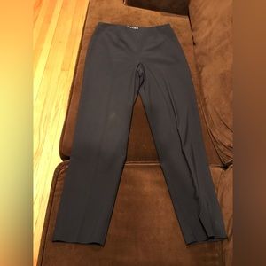 Thailan Black Cropped Slits Ankle Pants Pleated In Front S Slits On Bottom SZ 8